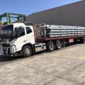 Shipping prefabricated steel frames from Foshan to Melbourne, Australia via sea freight, using open-top containers (specialized containers) with door-to-door service, including customs clearance at both ends.